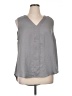 Torrid 100% Polyester Gray Sleeveless T-Shirt Size 1X Plus (1) - photo 1