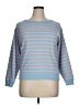 Entireworld 100% Cotton Stripes Blue Pullover Sweater Size XL - photo 1