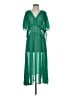 Madewell 100% Polyester Green Casual Dress Size S - photo 1