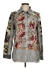 Soft Surroundings Floral Gray Long Sleeve Blouse Size M - photo 1