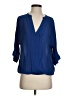 Joie 100% Silk Blue 3/4 Sleeve Silk Top Size S - photo 1