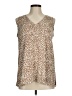 J.Jill Brown Sleeveless Blouse Size Med Petite - photo 1