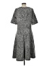 Lands' End Animal Print Gray Casual Dress Size L - photo 2