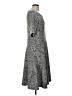 Lands' End Animal Print Gray Casual Dress Size L - photo 4