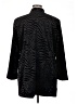 Chico's 100% Polyester Animal Print Black Coat Size XL (3) - photo 2