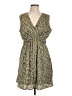 Gap 100% Polyester Animal Print Tan Casual Dress Size L - photo 1