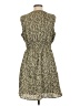 Gap 100% Polyester Animal Print Tan Casual Dress Size L - photo 2