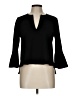 BCBGMAXAZRIA Black 3/4 Sleeve Blouse Size L (estimated) - photo 1
