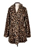 Love Tree 100% Polyester Animal Print Brown Coat Size S - photo 1