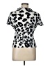 Preen Animal Print Silver Short Sleeve Blouse Size L (estimated) - photo 1