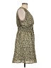 Gap 100% Polyester Animal Print Tan Casual Dress Size L - photo 4