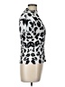 Preen Animal Print Silver Short Sleeve Blouse Size L (estimated) - photo 4