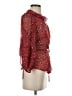 Zara Red 3/4 Sleeve Blouse Size S - photo 4