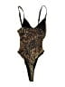 Out From Under Animal Print Brown One Piece Swimsuit Size S - photo 2