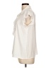 Calvin Klein Ivory Sleeveless Button-Down Shirt Size L - photo 5