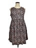 Assorted Brands Animal Print Brown Casual Dress Size 1X - photo 1