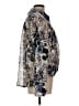 CAbi 100% Polyester Floral Silver Long Sleeve Blouse Size L - photo 4
