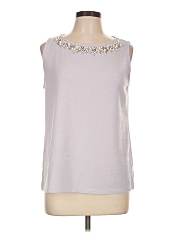 Ann Taylor Factory Sleeveless T-Shirt (view 1)