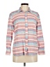 Talbots Stripes Pink Long Sleeve Button-Down Shirt Size M - photo 1