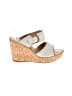 Born Crown 100% Leather Gray Wedges Size 10 - photo 1