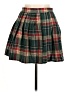 Shein 100% Polyester Plaid Green Casual Skirt Size 6 - photo 1