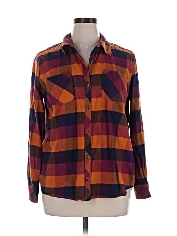 Natural Reflections Long Sleeve Button-Down Shirt (view 1)