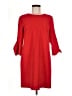 Charles Henry Solid Red Casual Dress Size M - photo 1