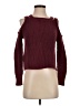 Hollister 100% Cotton Burgundy Pullover Sweater Size XS - photo 1