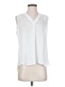 Vince Camuto 100% Polyester White Sleeveless Blouse Size S - photo 1