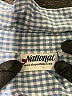 National Argyle Blue Long Sleeve Button-Down Shirt Size L - photo 7
