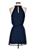 Naked Zebra 100% Polyester Solid Blue Casual Dress Size S - photo 2