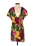 Zara Basic Tropical Yellow Cocktail Dress Size S - photo 1
