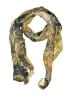 Joy Susan 100% Polyester Paisley Yellow Tan Scarf One size - photo 1