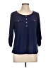 Perseption Concept Blue 3/4 Sleeve Blouse Size L (petite) - photo 1