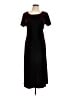 Madison Solid Black Purple Casual Dress Size 12 - photo 1