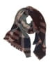 Unbranded Plaid Burgundy Blue Scarf One size - photo 1