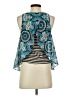 Meadow Rue 100% Polyester Teal Sleeveless Blouse Size XXS (petite) - photo 2