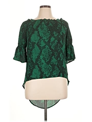 Soho JEANS NEW YORK & COMPANY 3/4 Sleeve Blouse (view 1)