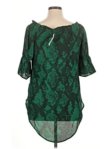 Soho JEANS NEW YORK & COMPANY 3/4 Sleeve Blouse (view 2)