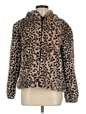 Kendall & Kylie Faux Fur Jacket (view 1)
