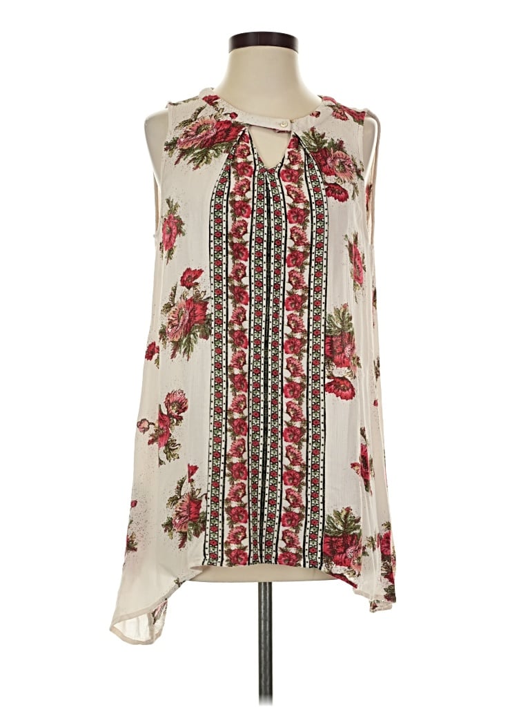 Pre-owned Illa Illa Sleeveless Blouse In Ivory