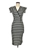 Shein 100% Polyester Houndstooth Black Cocktail Dress Size 6 - photo 1