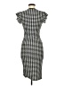Shein 100% Polyester Houndstooth Black Cocktail Dress Size 6 - photo 2