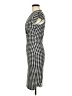 Shein 100% Polyester Houndstooth Black Cocktail Dress Size 6 - photo 5