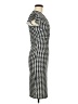 Shein 100% Polyester Houndstooth Black Cocktail Dress Size 6 - photo 4