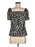 Ann Taylor Black Short Sleeve Top Size M - photo 1
