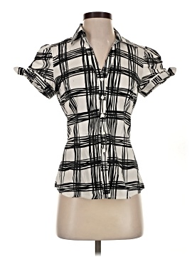 Express Design Studio Short Sleeve Blouse