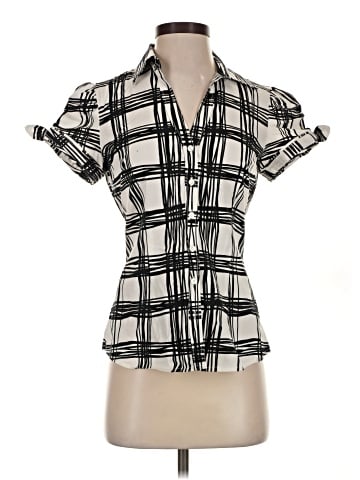 Express Design Studio Short Sleeve Blouse (view 1)