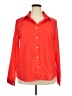 Unbranded Solid Red Long Sleeve Button-Down Shirt Size 4XL - photo 1