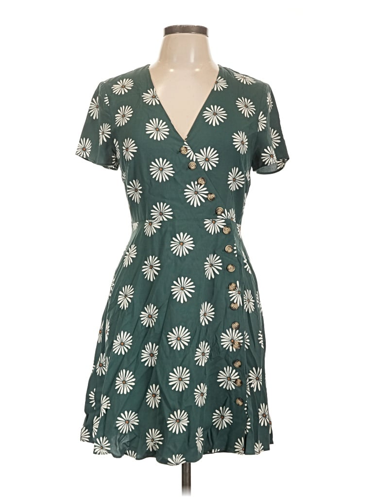 Pre-owned Madewell Casual Dress In Green